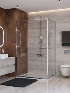 Душевой уголок CEZARES LUX-AH-FS-11-110/100-C-CR